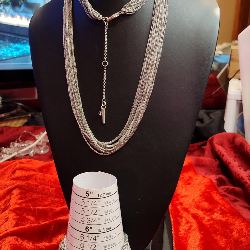 Vintage Kenneth Cole Multi-strand Necklace And Bracelet Set